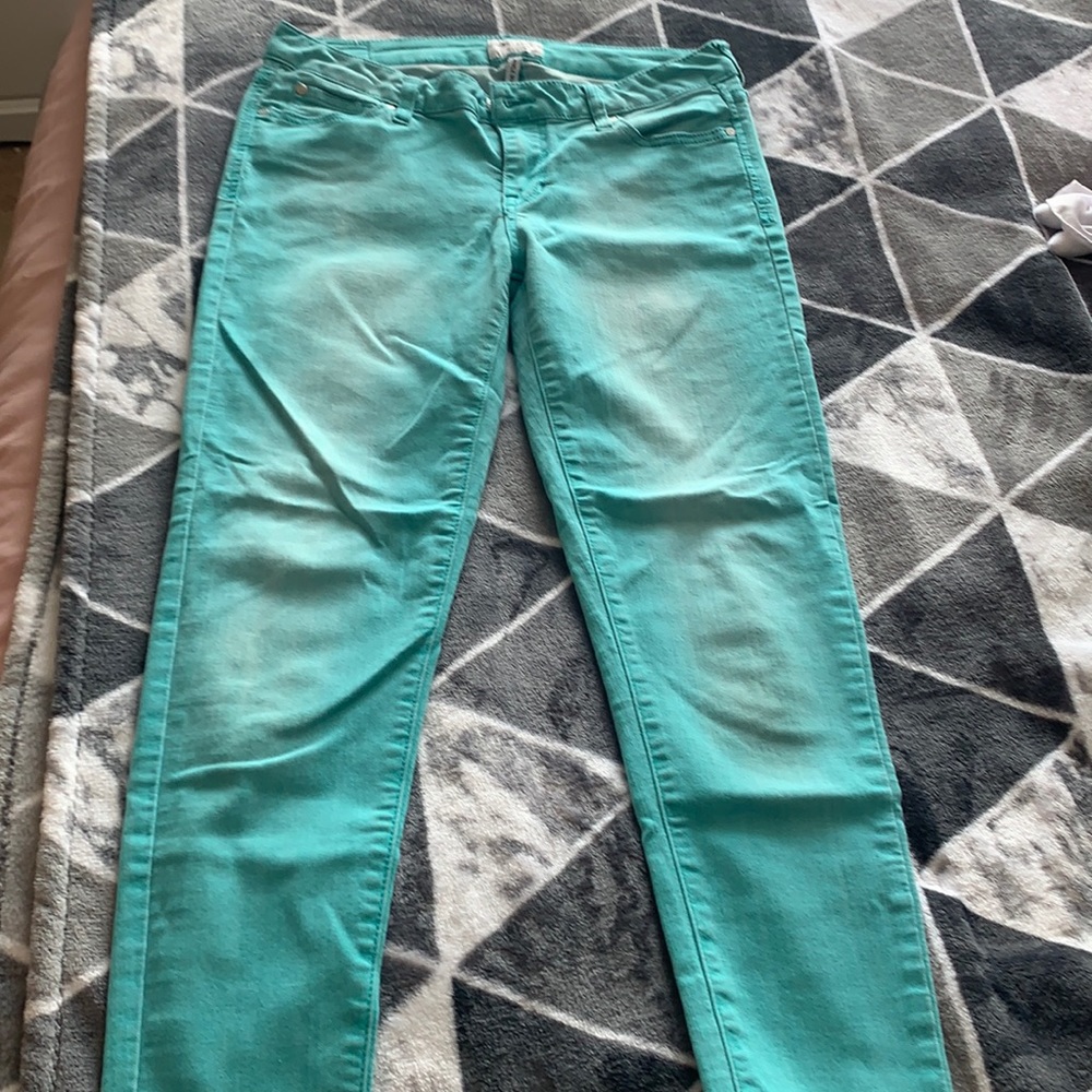 Turquoise pants